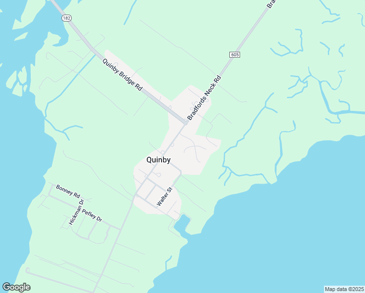 map of restaurants, bars, coffee shops, grocery stores, and more near in Quinby