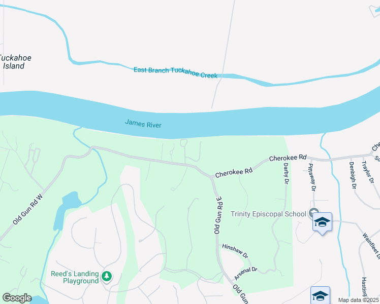 map of restaurants, bars, coffee shops, grocery stores, and more near 4041 East Old Gun Road in Midlothian