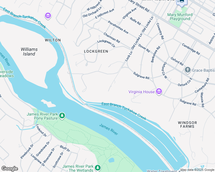 map of restaurants, bars, coffee shops, grocery stores, and more near 314 Lock Lane in Richmond