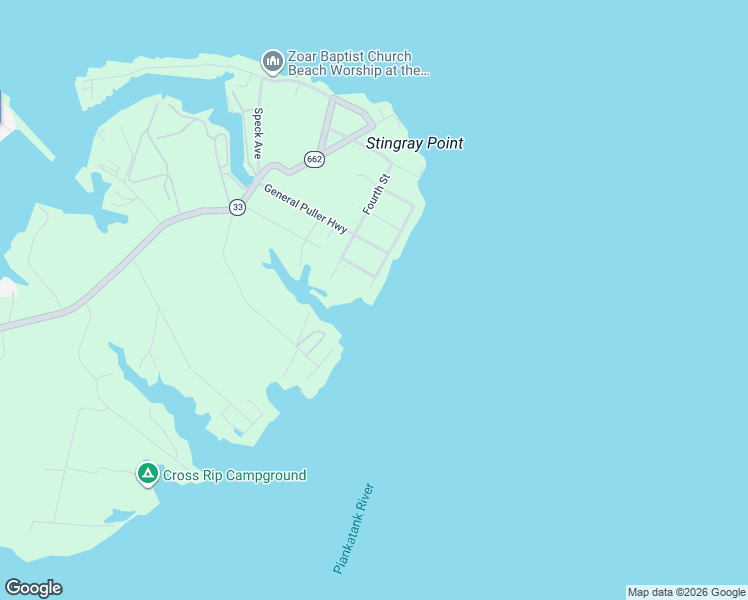 map of restaurants, bars, coffee shops, grocery stores, and more near 84 South Chesapeake Boulevard in Deltaville