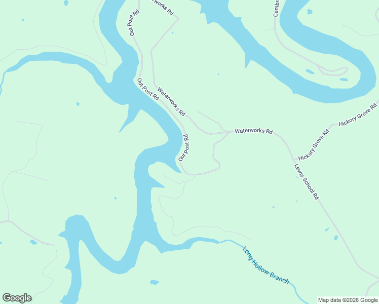 map of restaurants, bars, coffee shops, grocery stores, and more near Out Post Road in Leitchfield