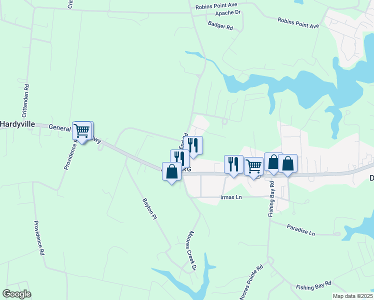 map of restaurants, bars, coffee shops, grocery stores, and more near 2-148 North End Rd in Middlesex