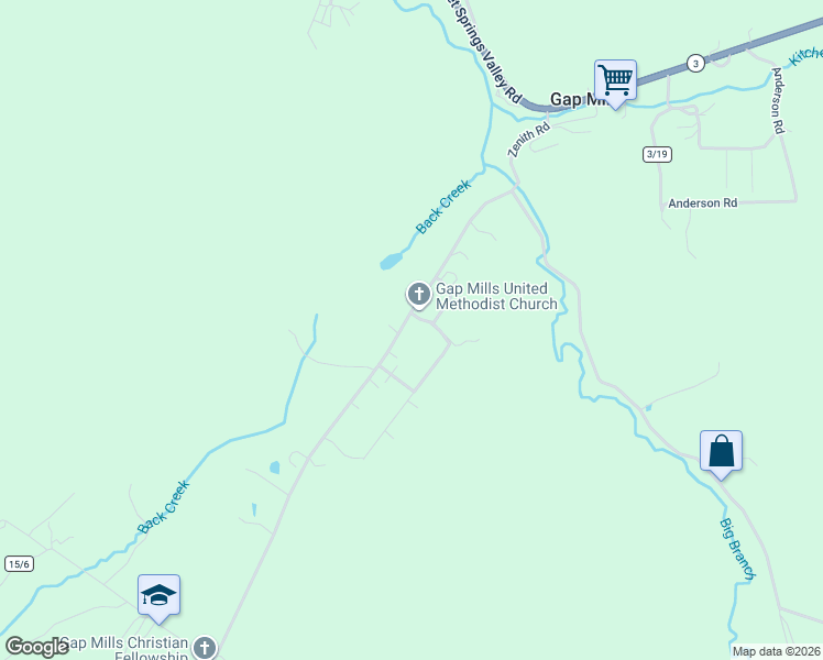 map of restaurants, bars, coffee shops, grocery stores, and more near 605 Zenith Road in Gap Mills