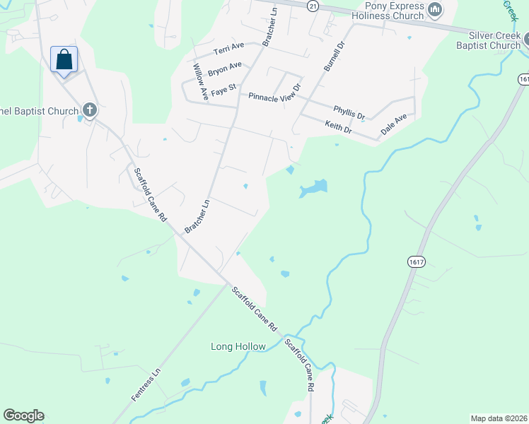 map of restaurants, bars, coffee shops, grocery stores, and more near 167 Cope Lane in Berea