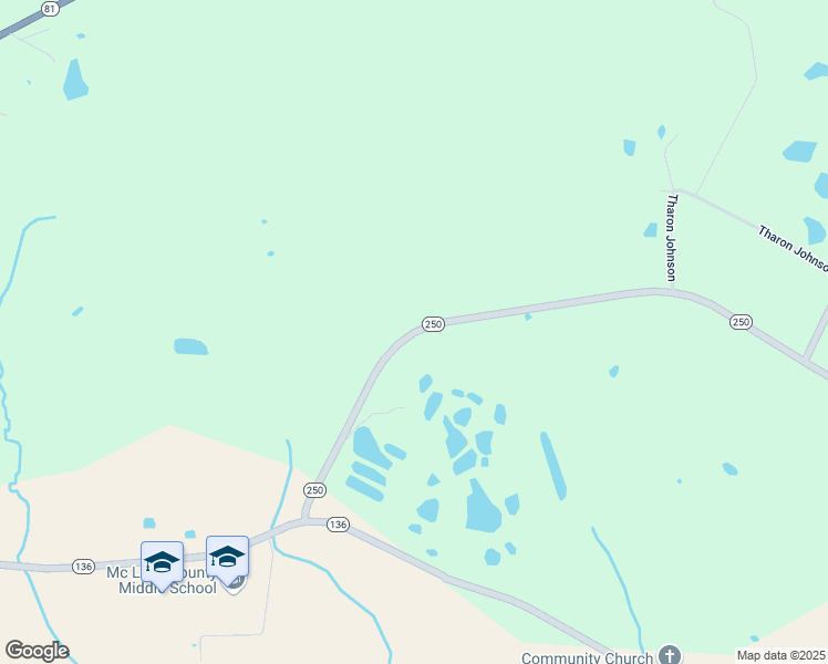 map of restaurants, bars, coffee shops, grocery stores, and more near 498-714 State Highway 250 in Calhoun