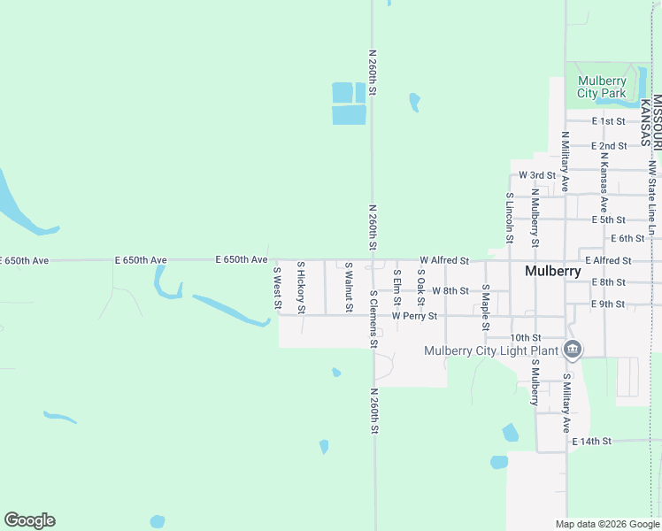 map of restaurants, bars, coffee shops, grocery stores, and more near 101-299 South Walnut Street in Mulberry