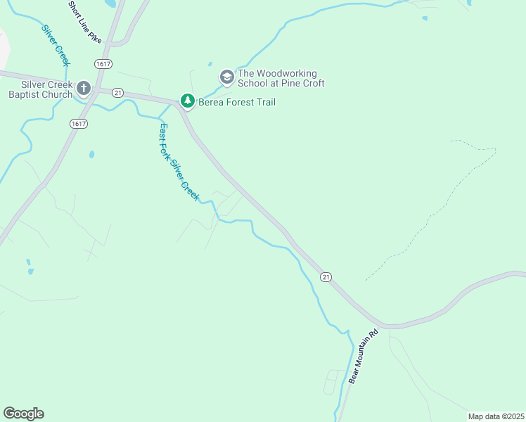 map of restaurants, bars, coffee shops, grocery stores, and more near Big Hill Road in Berea