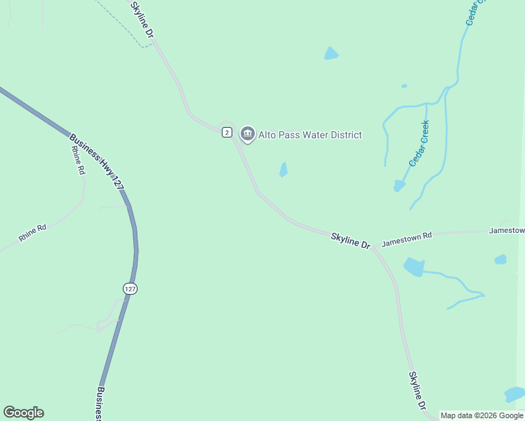 map of restaurants, bars, coffee shops, grocery stores, and more near 2768 Skyline Drive in Cobden