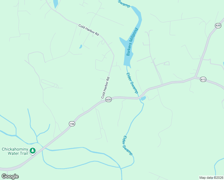 map of restaurants, bars, coffee shops, grocery stores, and more near 4584 Market Road in Mechanicsville