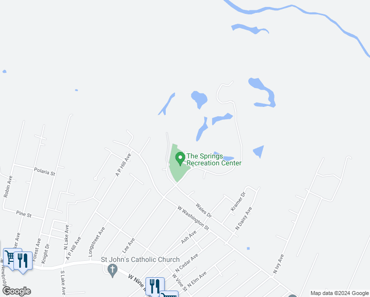 map of restaurants, bars, coffee shops, grocery stores, and more near 300 Colonel Drive in Highland Springs