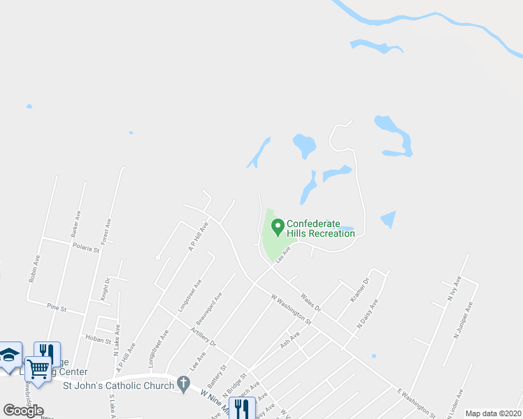 map of restaurants, bars, coffee shops, grocery stores, and more near 856 Wales Drive in Highland Springs