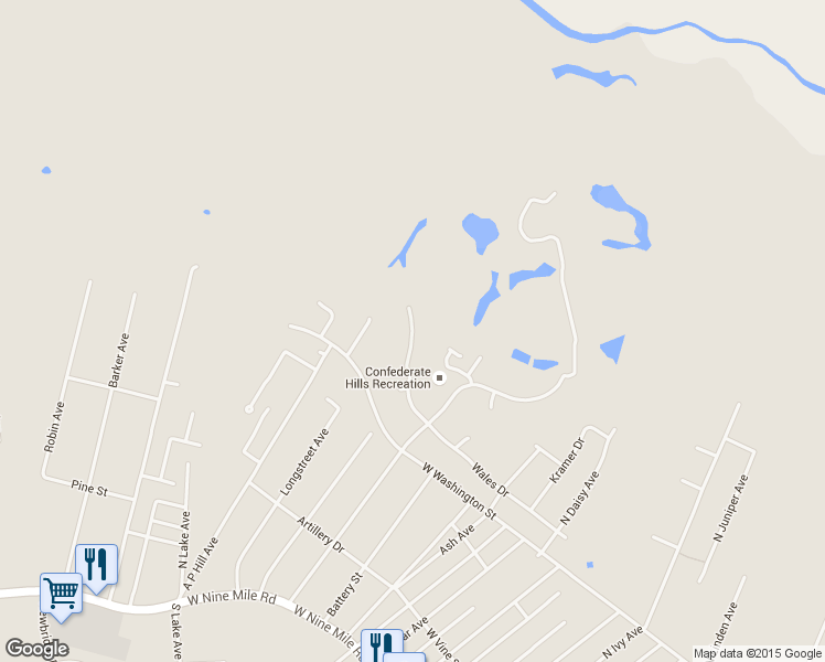 map of restaurants, bars, coffee shops, grocery stores, and more near 860 Wales Drive in Henrico
