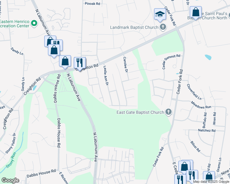 map of restaurants, bars, coffee shops, grocery stores, and more near 1034 Aubuchon Road in Richmond