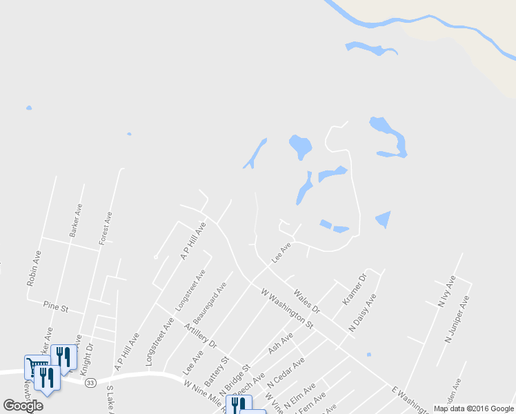 map of restaurants, bars, coffee shops, grocery stores, and more near 862 Wales Drive in Highland Springs