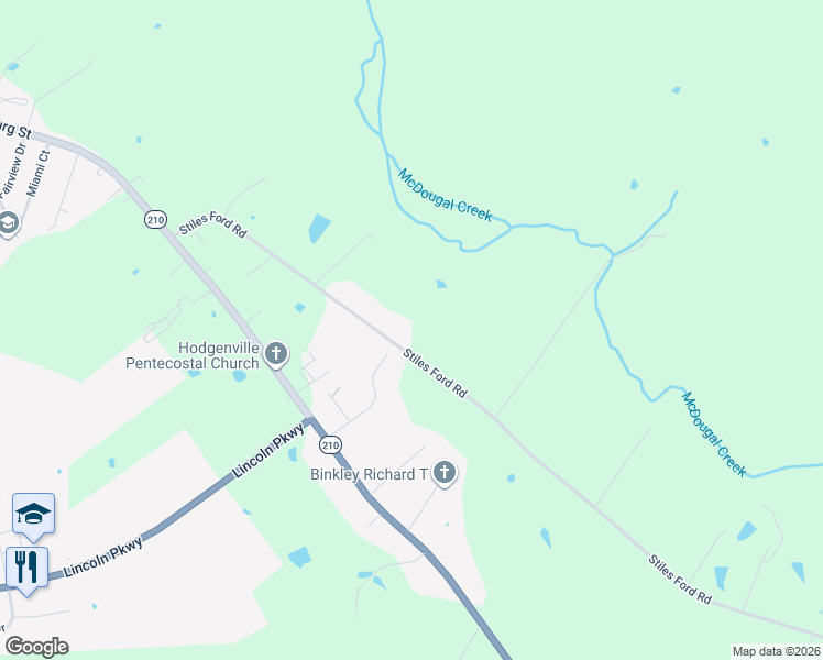 map of restaurants, bars, coffee shops, grocery stores, and more near 358-822 Stiles Ford Road in Hodgenville