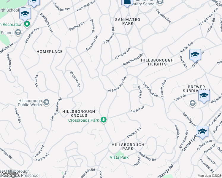 map of restaurants, bars, coffee shops, grocery stores, and more near 310 Hillsborough Boulevard in Hillsborough