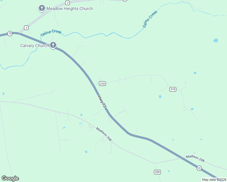 map of restaurants, bars, coffee shops, grocery stores, and more near 1059 Madison 210 in Fredericktown