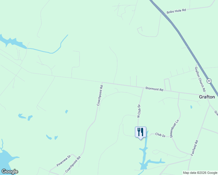 map of restaurants, bars, coffee shops, grocery stores, and more near 6 Landing Court in Hartfield