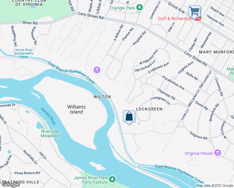 map of restaurants, bars, coffee shops, grocery stores, and more near 325 Charmian Road in Richmond