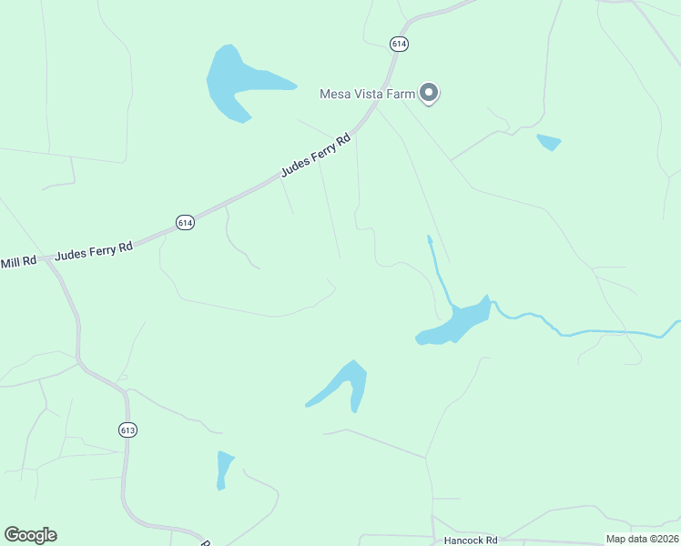 map of restaurants, bars, coffee shops, grocery stores, and more near 2586-2618 Jude's Ferry Road in Powhatan