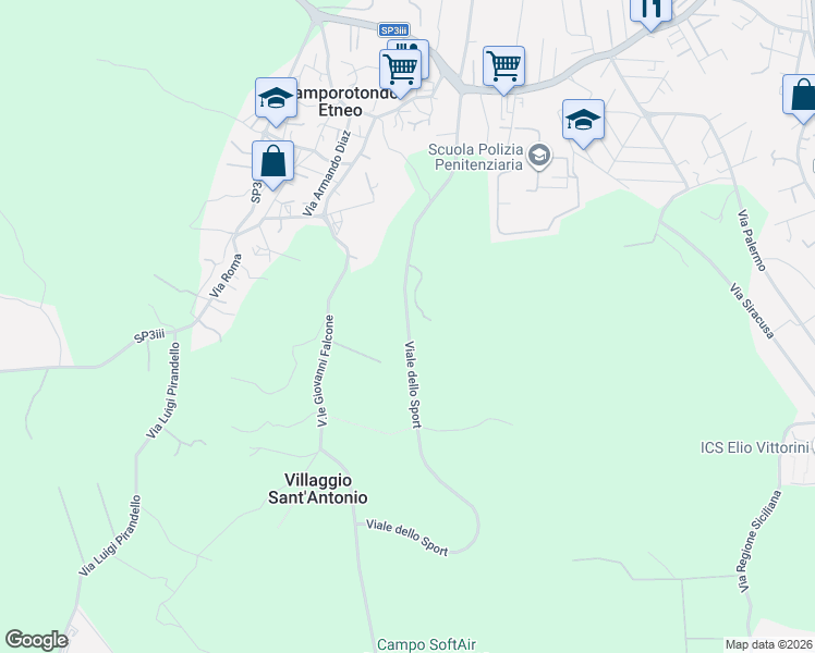 map of restaurants, bars, coffee shops, grocery stores, and more near in Metropolitan city of Catania