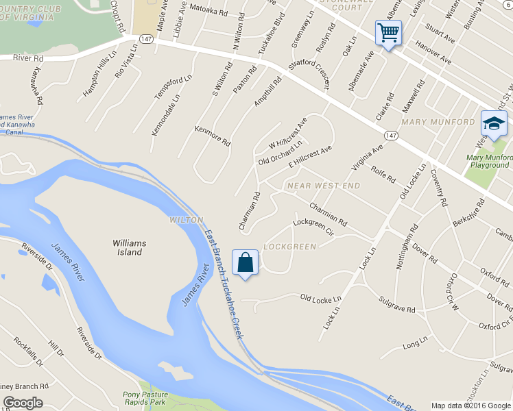map of restaurants, bars, coffee shops, grocery stores, and more near 320 Charmian Road in Richmond