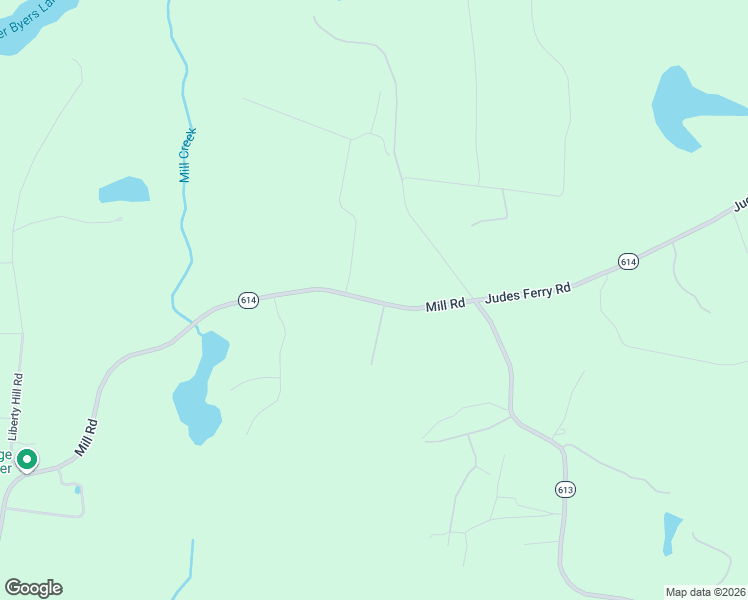 map of restaurants, bars, coffee shops, grocery stores, and more near 2537 Mill Road in Powhatan