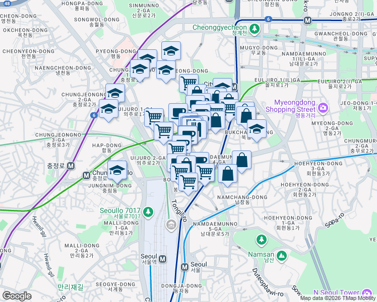 map of restaurants, bars, coffee shops, grocery stores, and more near in 