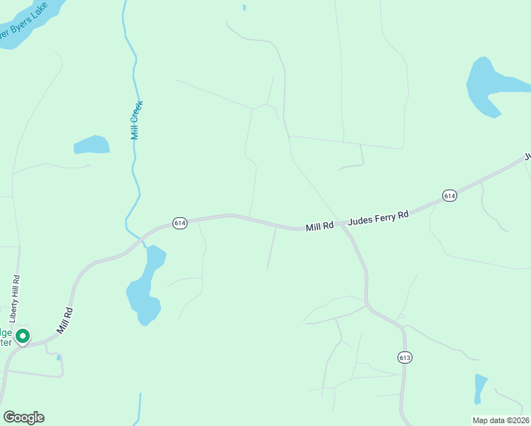 map of restaurants, bars, coffee shops, grocery stores, and more near 2537 Mill Road in Powhatan