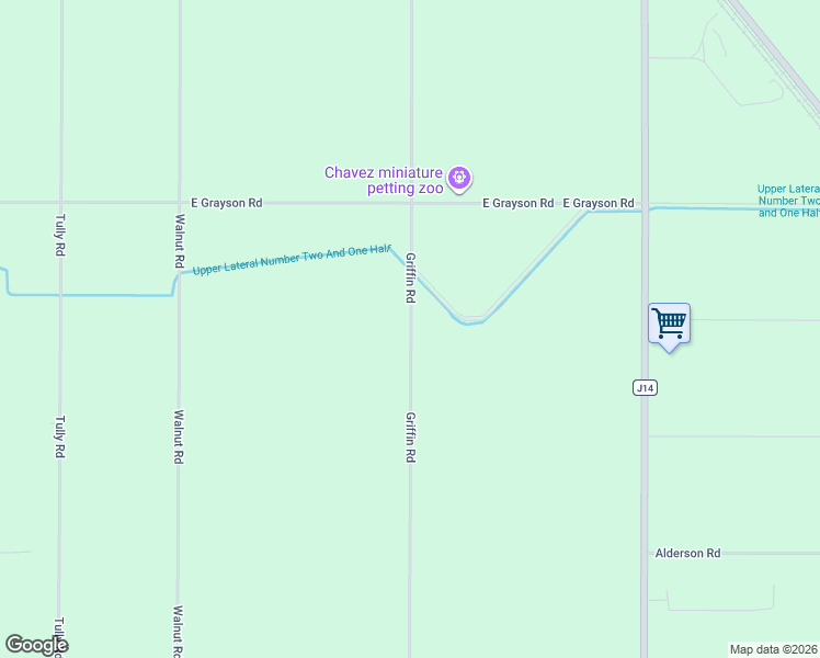 map of restaurants, bars, coffee shops, grocery stores, and more near 5230 Griffin Road in Hughson