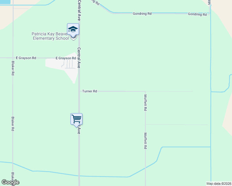 map of restaurants, bars, coffee shops, grocery stores, and more near 2412 Turner Road in Ceres