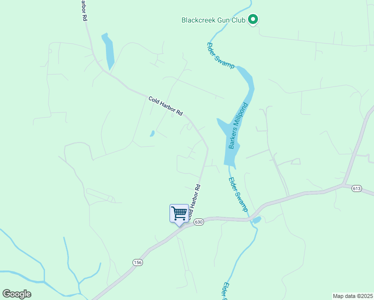 map of restaurants, bars, coffee shops, grocery stores, and more near 6043 Mildale Road in Mechanicsville