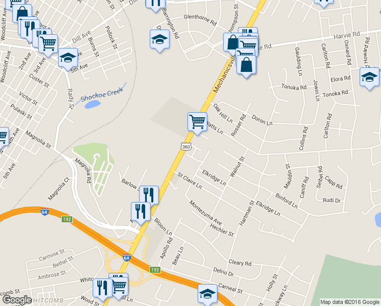 map of restaurants, bars, coffee shops, grocery stores, and more near 208 Bay Coat Drive in Richmond