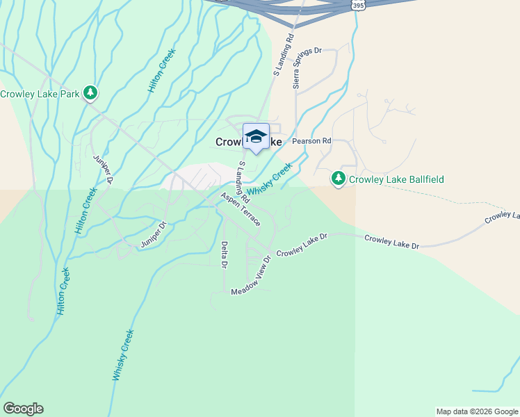 map of restaurants, bars, coffee shops, grocery stores, and more near 173 South Landing Road in Mammoth Lakes