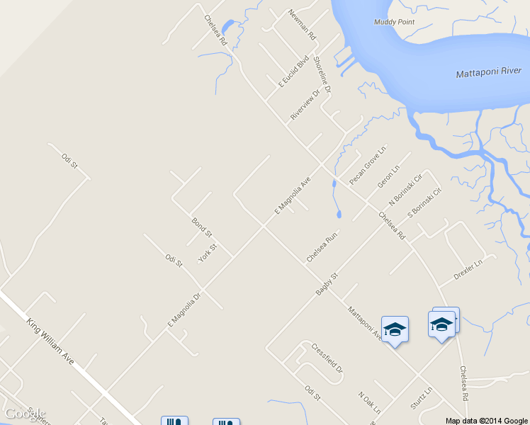 map of restaurants, bars, coffee shops, grocery stores, and more near 924 East Magnolia Avenue in West Point