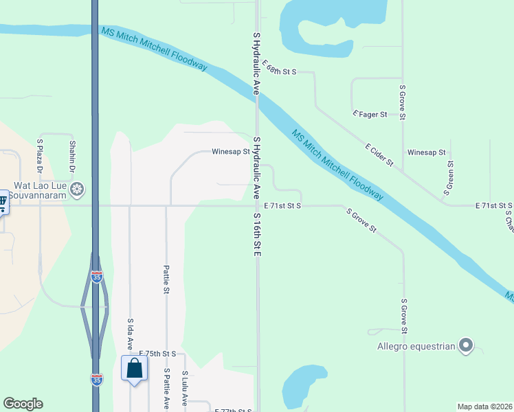 map of restaurants, bars, coffee shops, grocery stores, and more near 4962 South Hydraulic Street in Haysville