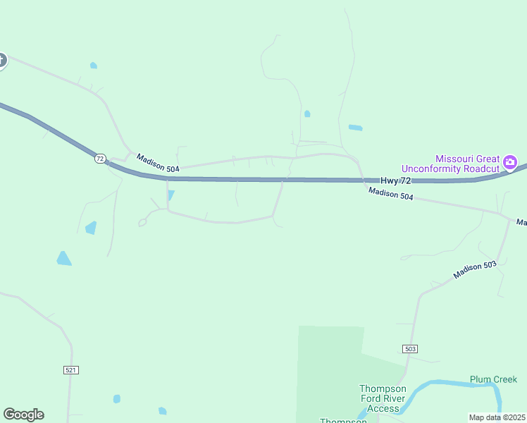 map of restaurants, bars, coffee shops, grocery stores, and more near 2589 Missouri 72 in Fredericktown