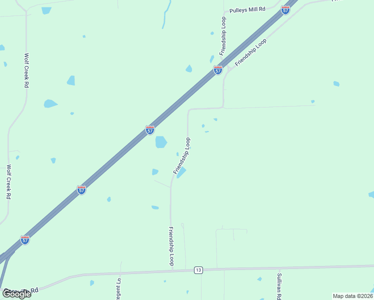map of restaurants, bars, coffee shops, grocery stores, and more near 3369 Friendship Loop in Goreville
