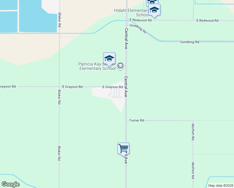 map of restaurants, bars, coffee shops, grocery stores, and more near 2030 East Grayson Road in Ceres