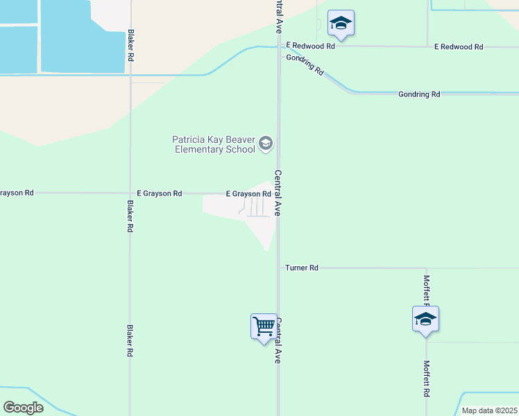 map of restaurants, bars, coffee shops, grocery stores, and more near 2030 East Grayson Road in Ceres