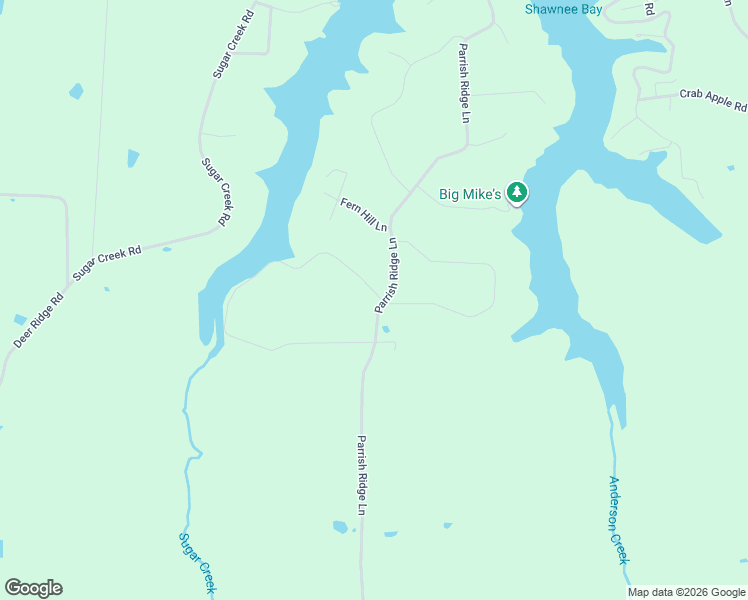 map of restaurants, bars, coffee shops, grocery stores, and more near 189 Parrish Ridge Lane in Ozark