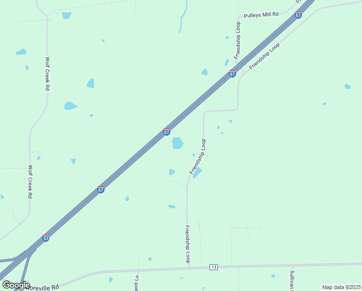map of restaurants, bars, coffee shops, grocery stores, and more near 2953-3561 Friendship Loop in Goreville