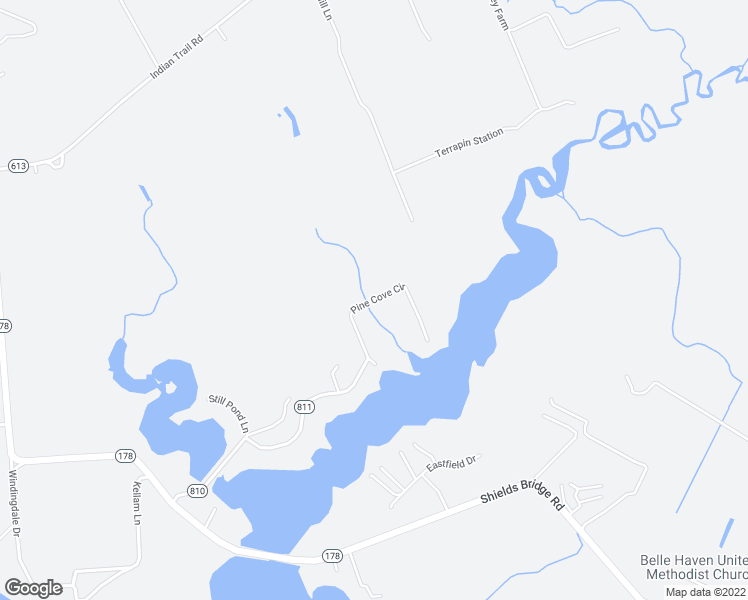 map of restaurants, bars, coffee shops, grocery stores, and more near 35255 Pine Cove Circle in Belle Haven