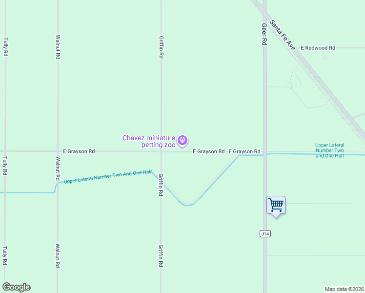 map of restaurants, bars, coffee shops, grocery stores, and more near 7519 East Grayson Road in Hughson