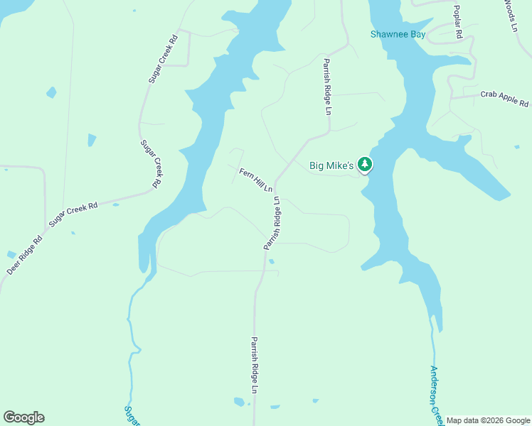 map of restaurants, bars, coffee shops, grocery stores, and more near 189 Parrish Ridge Lane in Ozark