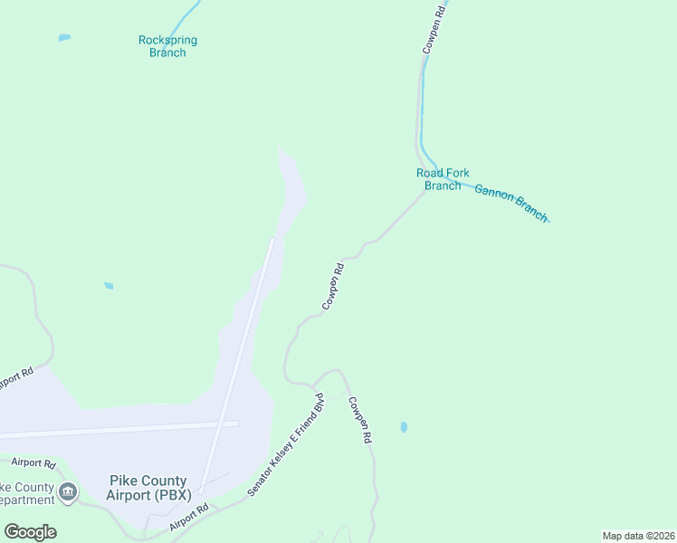 map of restaurants, bars, coffee shops, grocery stores, and more near 2129 Cowpen Road in Pikeville