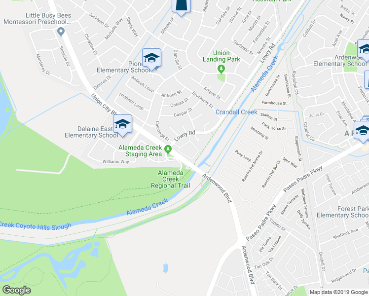 map of restaurants, bars, coffee shops, grocery stores, and more near 4901 Corning Court in Union City