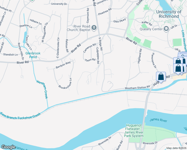 map of restaurants, bars, coffee shops, grocery stores, and more near 209 Ross Road in Richmond