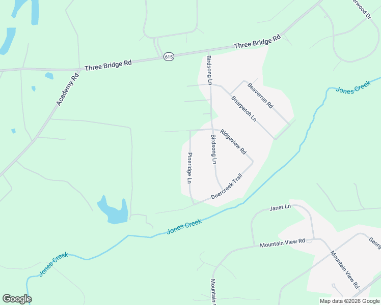 map of restaurants, bars, coffee shops, grocery stores, and more near 2713 Pineridge Lane in Powhatan