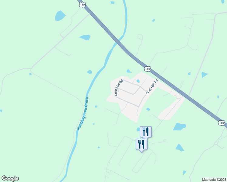 map of restaurants, bars, coffee shops, grocery stores, and more near 460 Grist Mill Road in Stanford